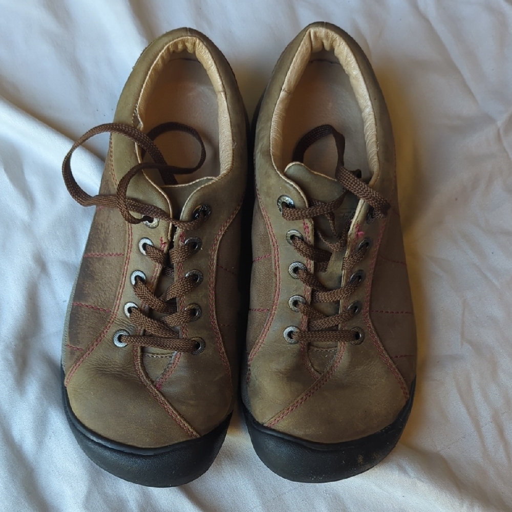 Keen Women's Brown Leather Sneakers